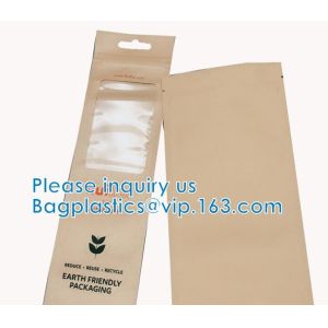 Stand Up Pouch With Resealable Zip lockk And Clear Window, Multi-purpose, small