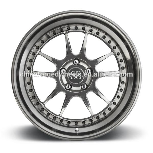 21inch 9.5J Customized 2-PC Alloy Rims For Ferrari 458 Speciale Red Gloss Black Forged Wheels