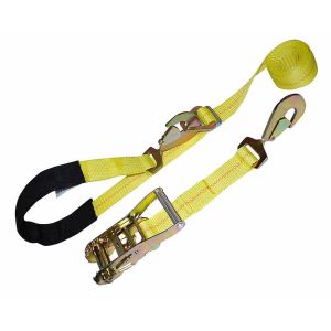 Polyester Ratchet Lashing Straps 12000 Lbs Webbing Material Breaking Strength