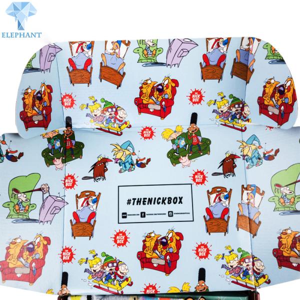 Recyclable 2mm Kraft Paper Gift Box Eco Friendly Corrugated Boxes Offset