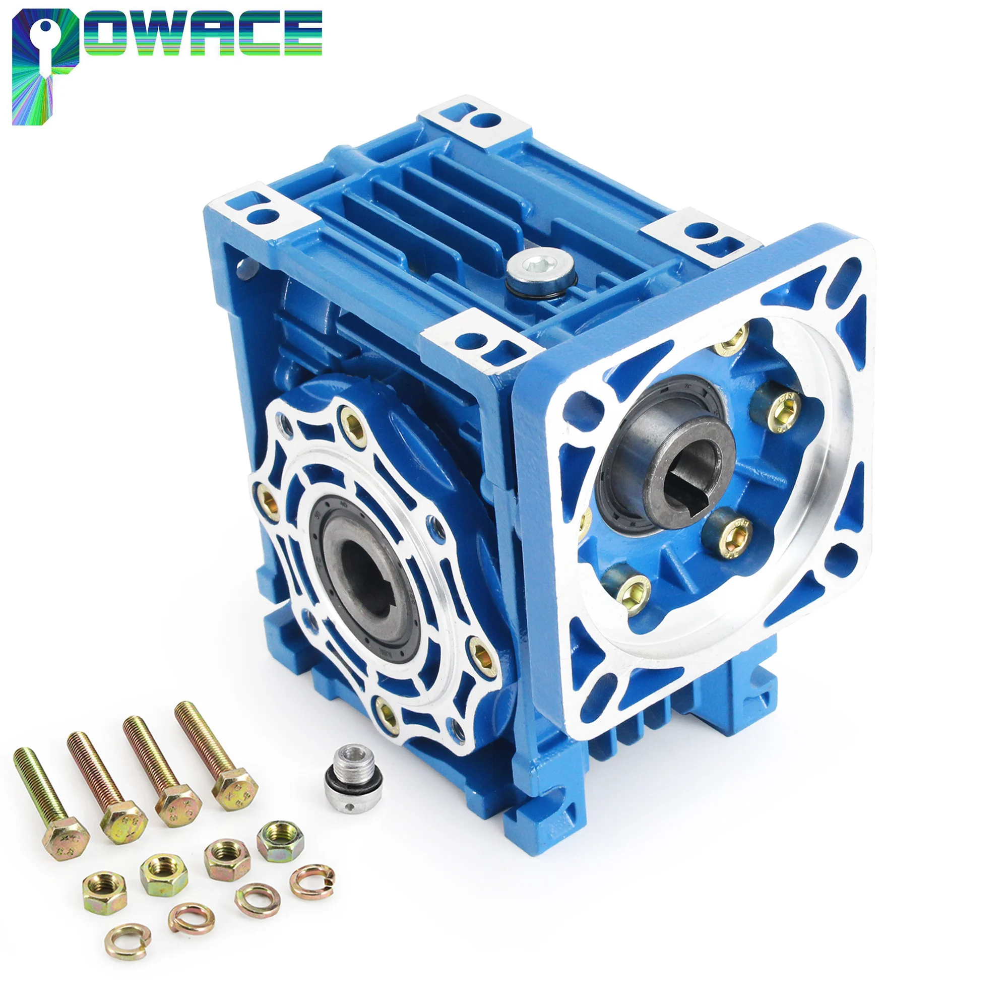 NMRV050 Square Worm Reduction Gearbox Input Holes 25mm Stepper Motor