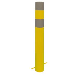 1020 Mm Yellow Steel Bollards IP68 GL GD Fixed Bollards Surface Mounted