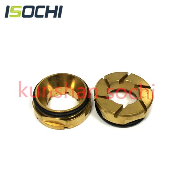 Golden Steel Slotted Pressure Foot Disk Insert for PCB Hitachi Machine Consumables Manufacturer