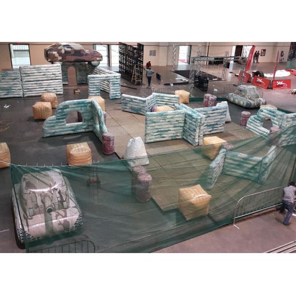 PVC Material Iinflatable Tank Bunkers Paintball , Inflatable Sports Games