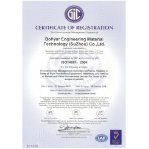 Bohyar Engineering Material Technology(Suzhou)Co., Ltd Certifications
