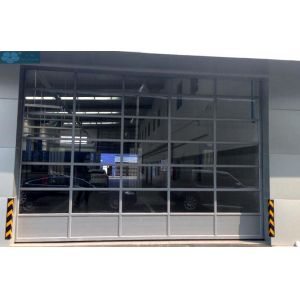 Aluminum Frame Transparent Glass Panel Sectional Garage Doors