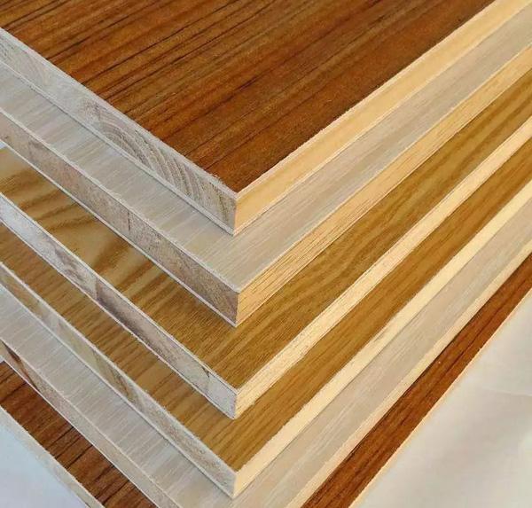 Fir Core Melamine Paper Faced Laminated Block Board For Furniture Cabinet Use