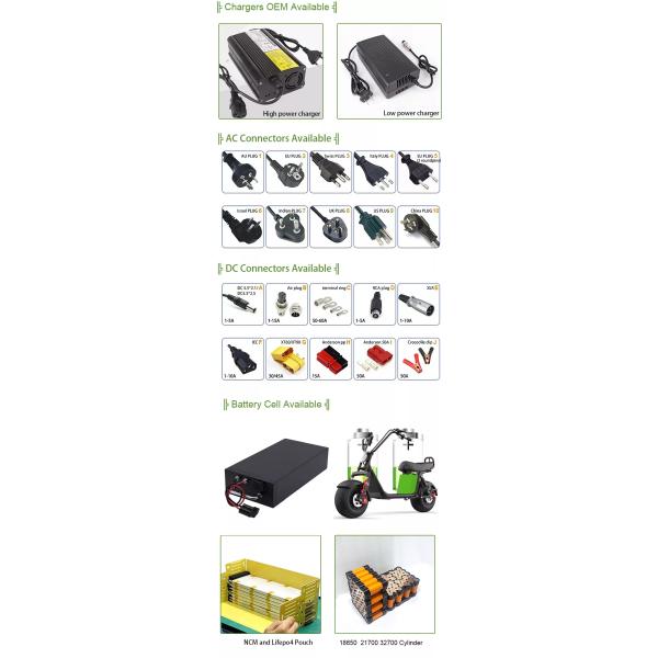 LiFePO4 Lithium Battery 60V 72V Lithium Iron EV Battery Pack OEM ODM Lithium Battery Packs For Motorcycle/Wheelchair