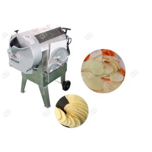 Corrugated Cucumber And Potato Slicer Machine Crinkle Chips Easy Change Blade