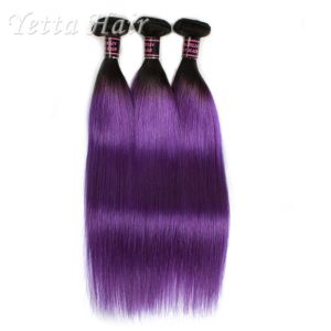 China Peruvian Ombre Human Hair Bundles 100% Pure Virgin Hair Extensions on sale
