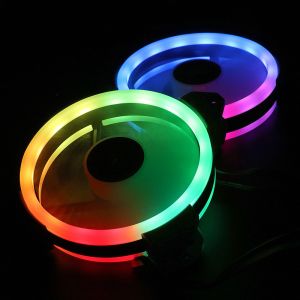 RGB electrical Cooling Fans for PC computer case with RGB LED lights CPU Cooler