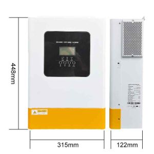 48V 5.5kW 6.2kW Single Phase MPPT Hybrid Solar Inverter Pure Sine Wave For