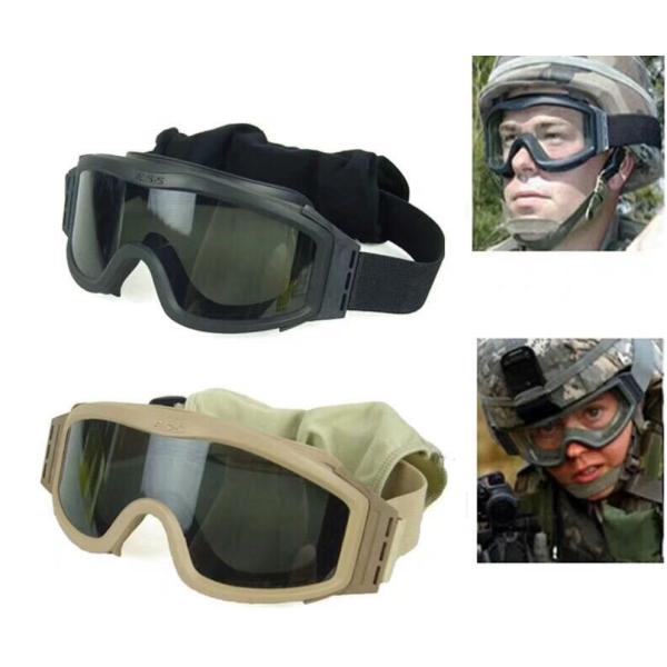 Full Face Tactical Military Goggles TPU Windproof Reticular Construction Breathable