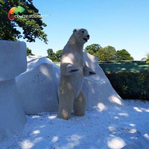 Water Retardant Animatronic Polar Bear animals