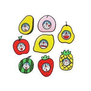 Cartoon Clothing Embroidered Patches Self Adhesive Die Cut Border