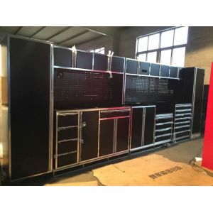 Acceptable OEM ODM Silver Rolling Storage Cabinets for Customizable Garage