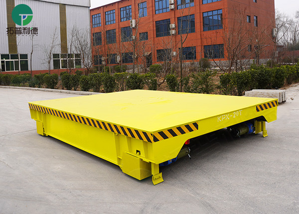Buy Heavy Load Rail Steel Plate Handing Electric 50t Transfer Carts at wholesale prices