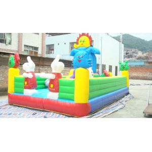 Children Inflatable Amusement Park Obstacle Course Jumping Castle