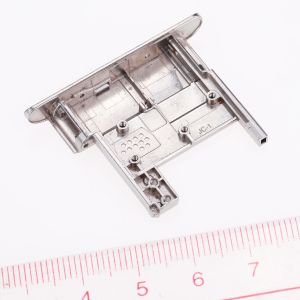 Nickel White Titanium SIM Card Slot , IGS Drawing Mobile Phone Parts