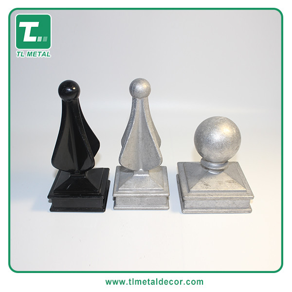 Buy China manufacturer Aluminum ball cap fence post cap 2" 2.5" 3" 4"  Press fit  black paint at wholesale prices
