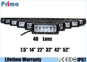 Quality IP67 4D Cree LED Light Bar , White 6000K Off Road Double Row 4D Light Bar for sale