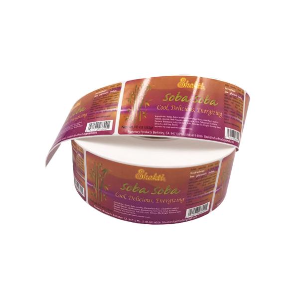 Buy Transparent PVC Food And Beverage Labels Drum Label Printing at wholesale prices