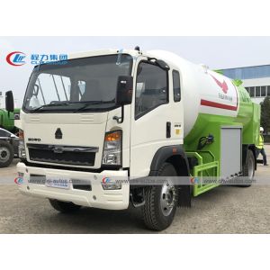 HOWO 6 Wheels 160HP 15000L RHD LPG Bobtail Tanker Truck