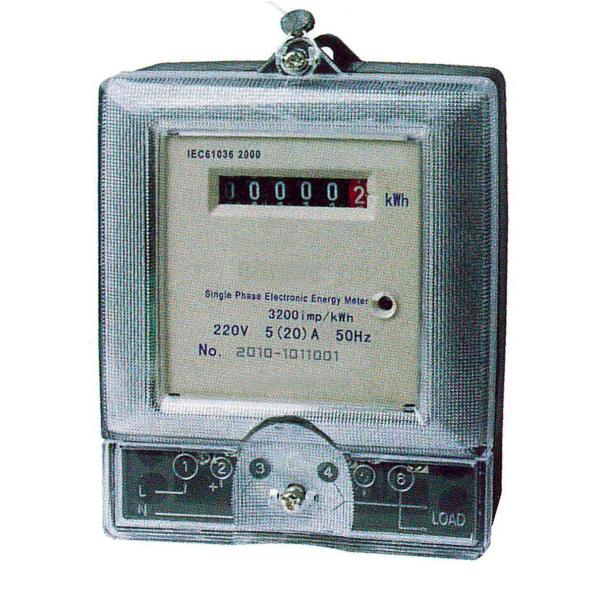 Convenient Installation 1P Static Electric Meter , DDS155 Single Phase Digital