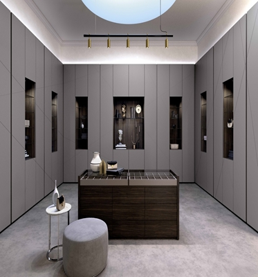 Customizable Solid Wood Wardrobe for End Bedroom Organization and Storage