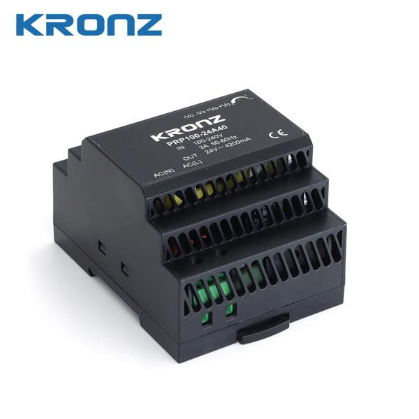 12V 90W Din Rail Mout Industrial Power Supply with Black Plastic Housing Max