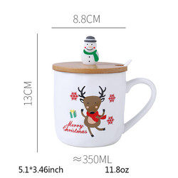 Creative Cartoon Ceramic Coffee Cups Mug For Christmas Festival
