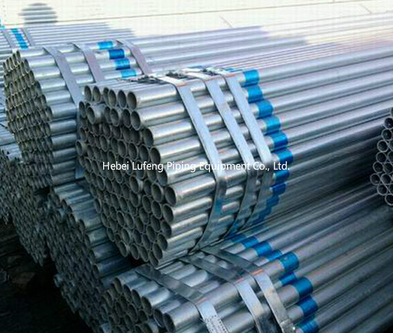 Hot dipped galvanized schedule 40 steel pipe / mild steel pipe with low galvanized iron pipe