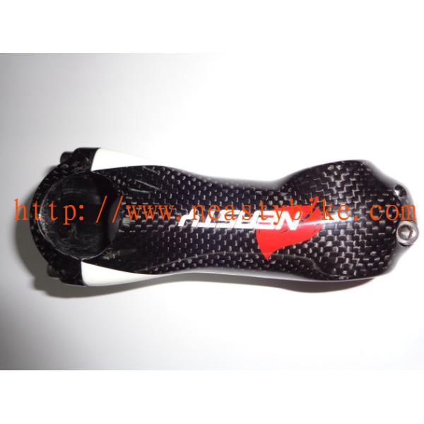 Buy ST-NT-CC10  bicycle parts full carbon stem 90/100mm carbon stem white and black at wholesale prices
