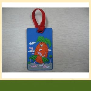 Custom Rubber Label Embossed 3D Soft PVC Luggage tag fridge magnet