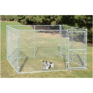 Quality Rust Resistant Galvanized Steel 4x4m Dog Run Kennel for sale