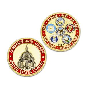 Custom Enamel Black Nickel Challenge Coins Personalization Souvenir Gift