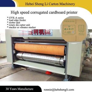 Quality Lead Edge Feeder Flexographic Box Printing Machine L7000*W4300*H2600mm for sale