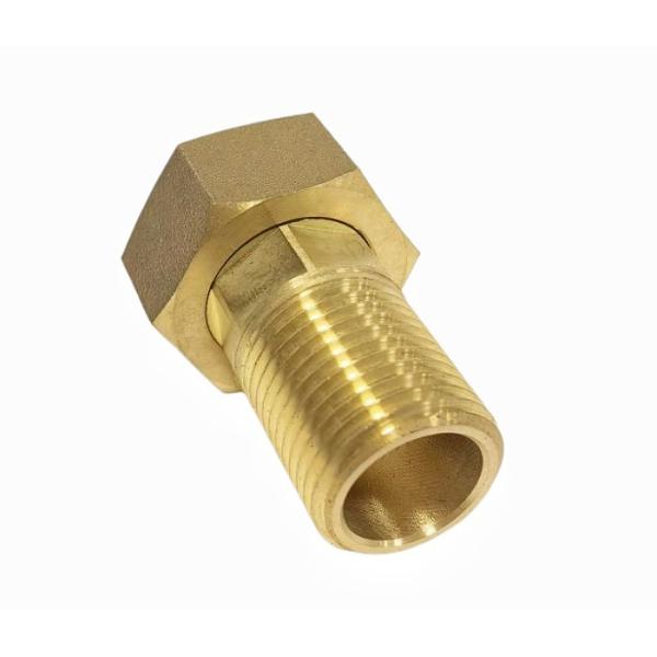 Buy ANSI Hexagon Lead Free Brass Fittings Water Meter Connector  1.6Mpa at wholesale prices