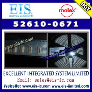 52610-0671 - MOLEX - 1.00mm (.039) Pitch FFC/FPC Connector, SMT, Vertical, ZIF Receptacle