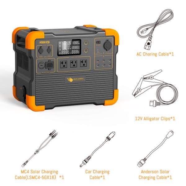 Buy Lightweight Portable Lithium Battery Solar Generator with 2200W Pure Sine Wave Inverter and 2 Hours Charging Time at wholesale prices