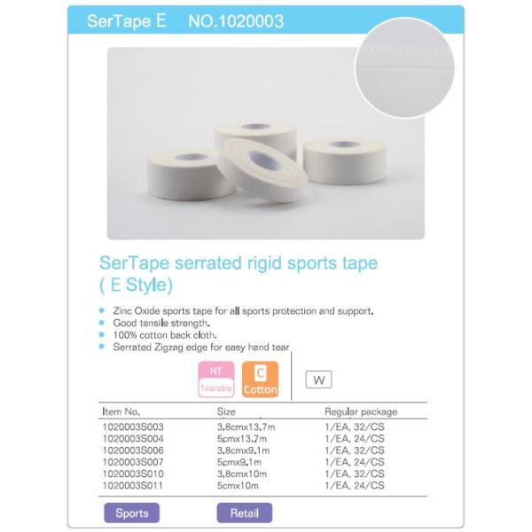 100% Cotton Athletic Medical Sports Tape for Leg Guard & Hand Guard