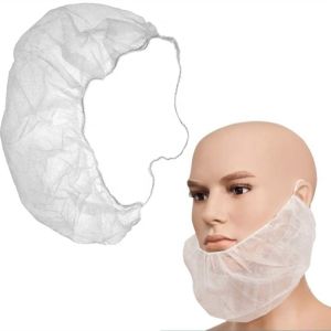 ISO Certified Disposable Nonwoven Beard Cover 100pcs Bag