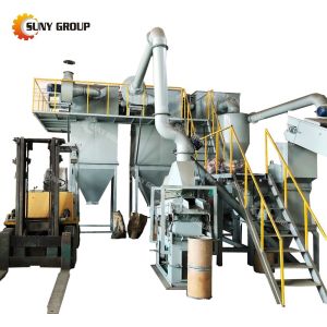 Scrap Metal Shredders Electric Battery Recycling Equipment with High Seperation