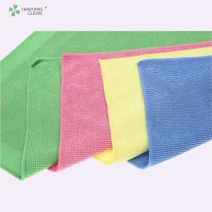 Floor microfiber towel in cleanroom