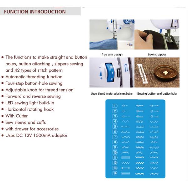 Mini Clothes Sewing Manuales Maquinas de Coser Singer for Home Lock Stitch Formation