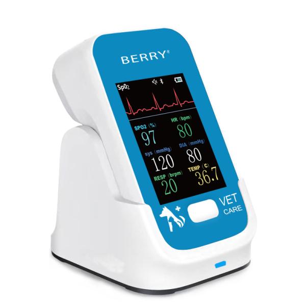 Temp Monitoring And Diagnosis Veterinary Patient Monitoring Device with TFT LCD