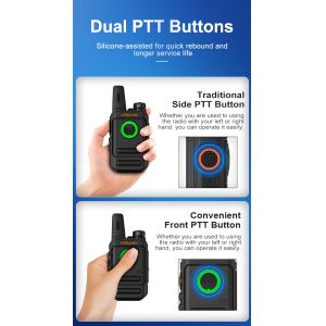 Chierda TC28 VHF UHF Handheld Two Way Radio Walkie Talkie