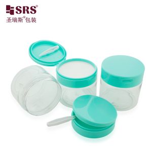 PET007 200g 250g 300g Plastic PET Cream Jar With Flip Cap For Body Scrub Toner