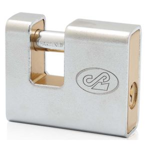 Quality Half Sheel Steel Cover Rectangular PadlockCommercial High Security Padlock for sale