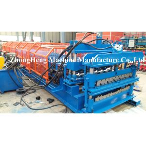 European Style Glazed Tile / Double Layer Roll Forming Machine , Partial Arc